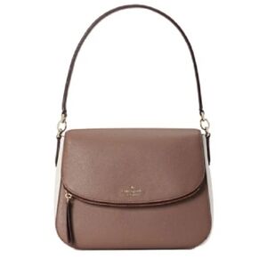 Kate Spade New York Jackson Colorblock Flap Shoulder Bag W/ Matching Mini Wallet